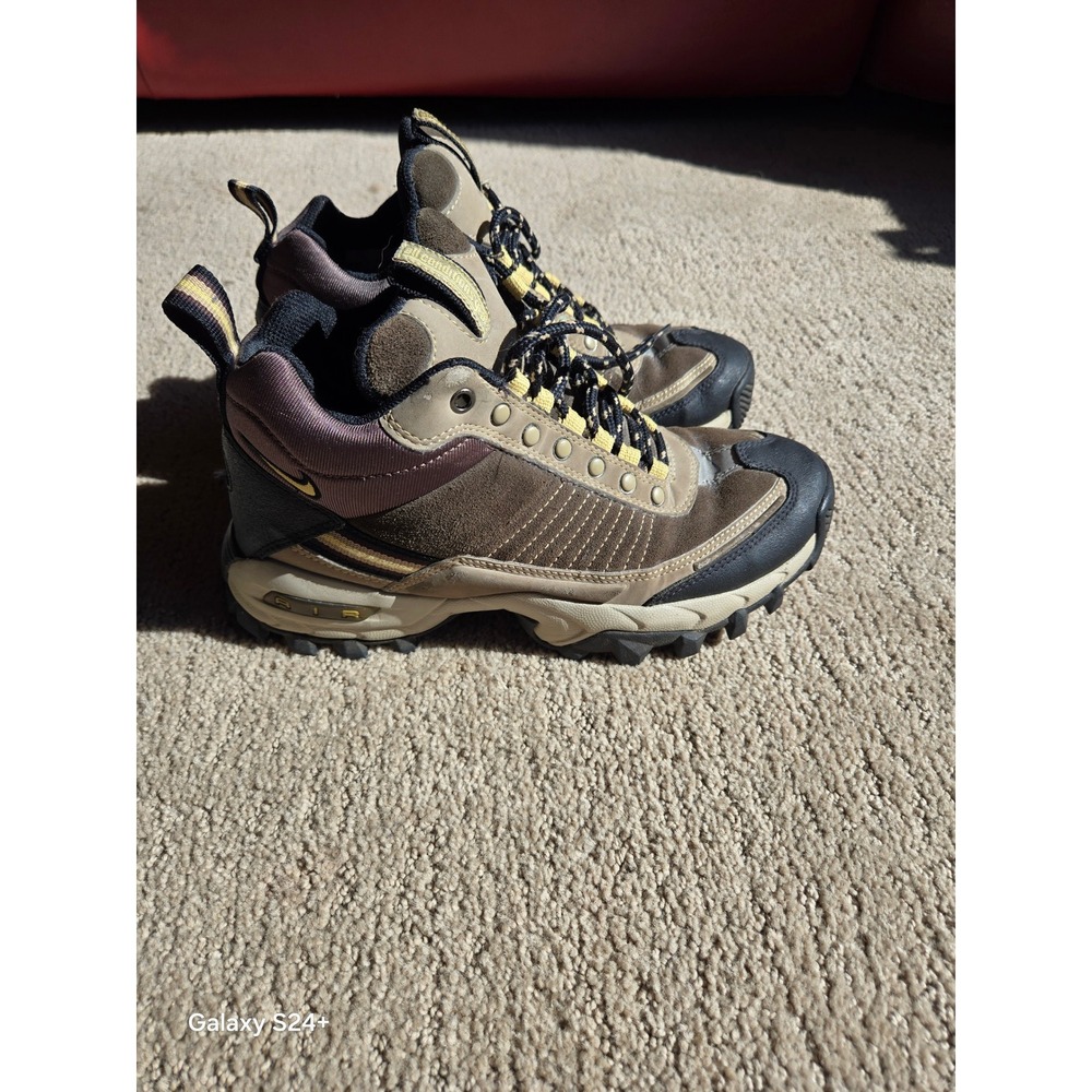 Nike ACG Air Hiking Boots Brown Tan Waterproof Leather vintage Gear Women - Picture 2 of 6